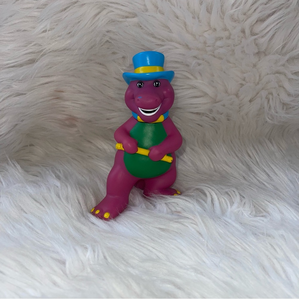 Vintage Lyons Group Barney The Dinosaur 5.5" Rubber Toy Figure